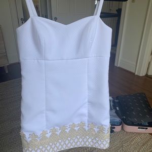 white lily pullitzer dress